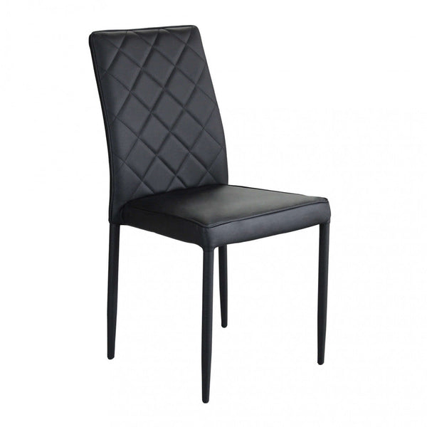 Sedia Blossom 41x50x91 h cm in Similpelle Nero acquista