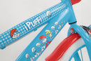 Bicicletta per Bambini 14" MTB a 2 Freni e Stabilizzatori Puffi Azzurro e Rosso