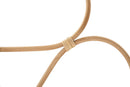 Specchio da Muro Almeria 65,5x3x65,5 cm in Specchio e Rattan e Ferro Marrone      