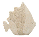 Decorazione Pesce Sand 16,7x6,5x16,8 cm in Resina Beige      