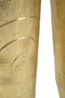 Porta Vasi Goldely Tris Ø50,8x114,9 cm - Ø40x92,7 cm - Ø29,8x70,5 cm in Ferro Oro      