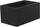 Vaso Rettangolare 80x40x50 cm in Resina Arkema Modulo Cassetta Nero