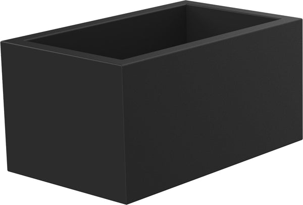 Vaso Rettangolare 80x40x50 cm in Resina Arkema Modulo Cassetta Nero online