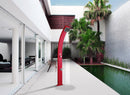 Doccia Solare da Esterno Giardino 30L Miscelatore e Lavapiedi Arkema Spring Fascia Inox Verde