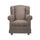 Poltrona Bergere 103x87x84 cm in tessuto tortora