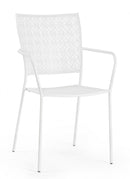 Sedia da Giardino 54x55x89h cm con Braccioli Lizette Bianco