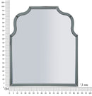 Specchio da Muro Ankara Grigio 85x1x100 cm in MDF e Vetro e Specchio Grigio      