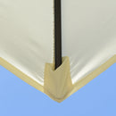 Ombrellone da Giardino Ø2,6 m Palo Ø38 mm in Metallo e Poliestere Bianco Crema