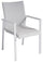 Sedia Impilabile da Giardino 58x63x91 cm in Alluminio Santa Fè Grigio Chiaro