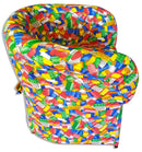 Poltrona Imbottita 65x65x75 cm in Tessuto Renier Mattoncini