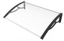 Pensilina Tettoia 80x120 cm in Policarbonato 4mm Trasparente 