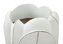 Vaso Gardy Ø29x48 cm in Resina Bianco effetto lavato      