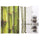 Paravento Separè 3 Pannelli 120,6x2,5xh180 cm Stampa Bambù Verde