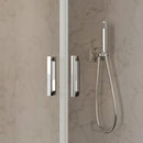 Porta Parete Doccia 2 Ante Saloon in Cristallo Trasparente 6mm H195 Bonussi Julia Varie Misure