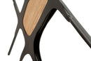 Pannello da Muro Absy 114x2x80 cm in Ferro e MDF Nero e Marrone      
