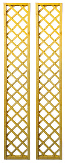Set 2 Pannelli Grigliati per Rampicanti 30x180 cm in Legno Naturale