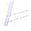 Scrivania da Ufficio Grande ad Angolo in Acciaio e MDF 130x130x73.5 cm  Bianca