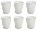 Set 6 Bicchieri Ø8x10,5 cm in Vetro Villa d'Este Home Tivoli Cancun Bianco