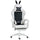 Sedia da Gaming con Orecchie da Coniglio 65x63x136-142 cm Poggiapiedi Cuscini in Pelle PU Nero
