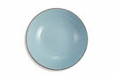 Set 6 Piatti Fondi Ø20x5 cm in Gres Villa d'Este Home Tivoli Canapa Azzurri
