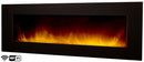 Camino Elettrico da Parete Wifi Effetto Fiamma 2000W CheminArte Volcano 5XL Nero
