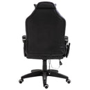 Sedia da Gaming Ergonomica Massaggiante Riscaldante in Similpelle  Nera