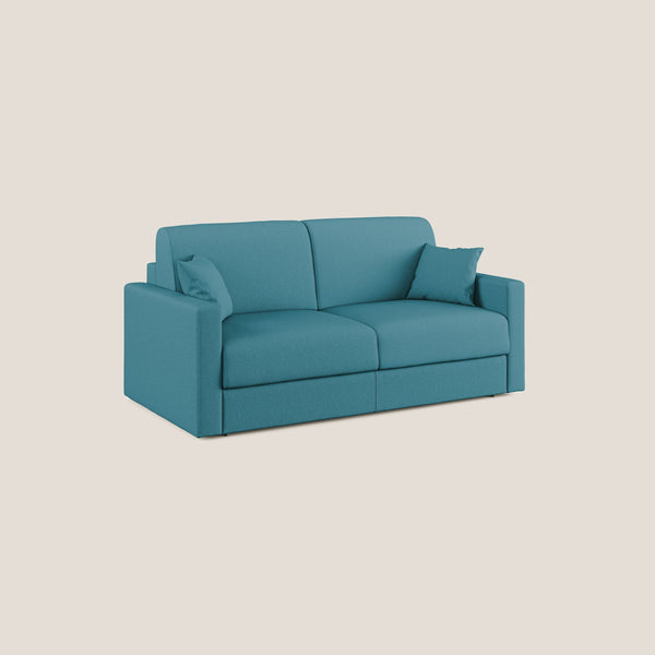 sconto Divano Letto 3 Posti 206x92x96 cm in Tessuto Azzurro