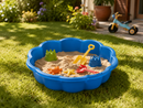 Piscina Sabbiera Flower in Plastica 57L Ø76x20,5cm Blu