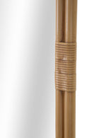 Specchio da Terra Panama 77,5x3,3x151 cm in Ferro e Plastica Marrone      