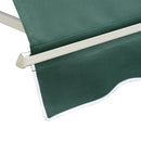 Tenda da Sole a Caduta 180×70 cm in Alluminio e Poliestere Verde