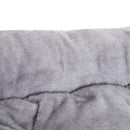 Cuccia Letto per Cane Gatto con Cuscino Imbottito Grigio blu 65x53x20 cm 