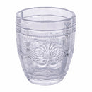 Set 6 Bicchieri per Acqua in Vetro Decorato 235 ml Villa d'Este Home Tivoli Syrah