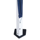 Gazebo Pieghevole da Giardino  con Struttura  Antivento 2,4x2,4m in Acciaio e Corde Blu