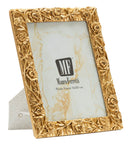 Cornice Poppy 19,8x2x25 cm in Resina e Vetro Oro      