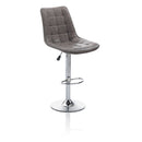 Set 2 Sgabelli 51x60x95/115 cm in Similpelle Marrone