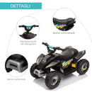 Mini Quad Elettrico per Bambini 6V Nero