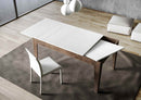 Tavolo Allungabile 120-180x90x77 cm Cico Mix Bianco Frassino