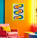 Stampa su Tela Pop Art con Cornice 50x3,3x70 cm in Pino e Tela e Plastica      