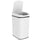 Pattumiera Cestino per Rifiuti 28x22x41 cm Contenitore Rimuovibile da 12L Apertura a Infrarossi in Acciaio Inox ABS e PP Bianco