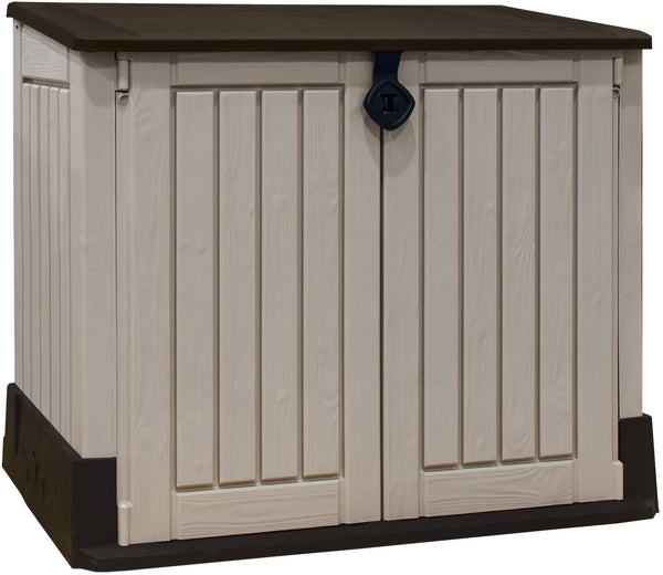 Armadio Porta Attrezzi da Giardino 130x110x74 cm in Resina Keter Store It Out Midi Beige online