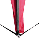 Tenda da Spiaggia Campeggio Protezione Raggi UV Nera e Rossa 3.3x3.3x2.55 cm 