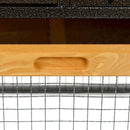 Fioriera da Balcone 99x18x19 cm in Polipropilene Marrone