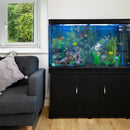 Acquario 143,5x120,5x39 cm 300 Litri con Mobile Nero