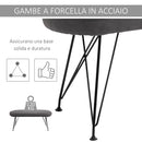 Panca Ingresso 106x35x45 cm in Lino Grigio