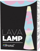 Lampada Lava Lamp 40cm Rainbow Dream Base Colori Pastello Magma Rosa