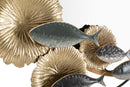 Specchio D Muro Fish 88,9x7,6x65,4 cm in Ferro e Specchio e MDF Multicolor      