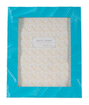 Cornice Light 20x2x25 cm in Resina e Vetro Azzurro      