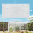 Copertura di Ricambio per Serra a Tunnel 6x10 m in PP Anti UV e Impermeabile Trasparente   