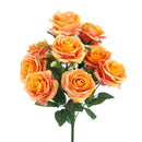 Set 3 Bouquet Artificiale con 9 Rose Altezza 43,5 cm 