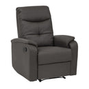 Poltrona Relax 76,5x89/159x100/83,5 h cm in Similpelle Grigio